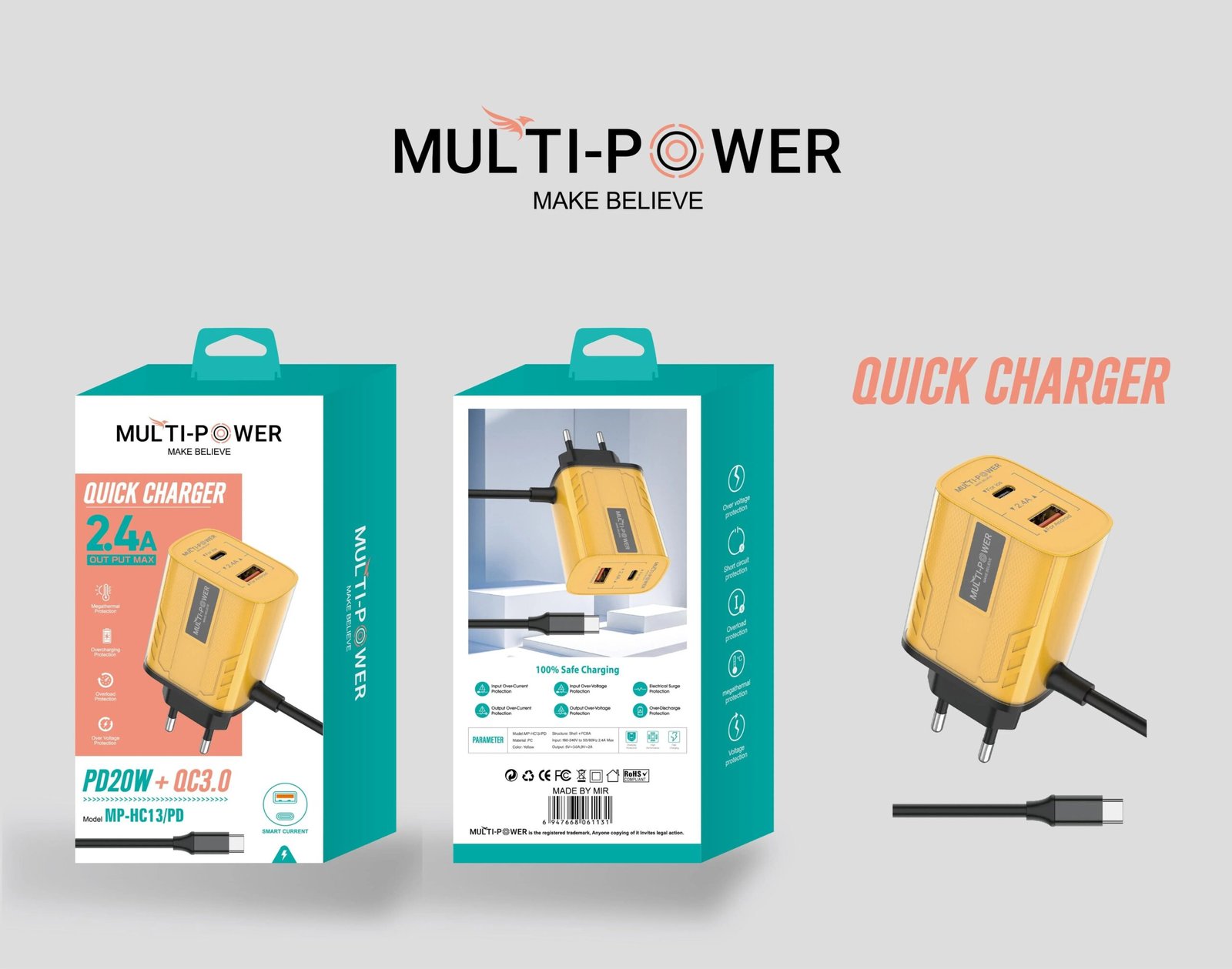 Premium Dual-Port Wall Charger - Fast & Safe۔ - Image 4