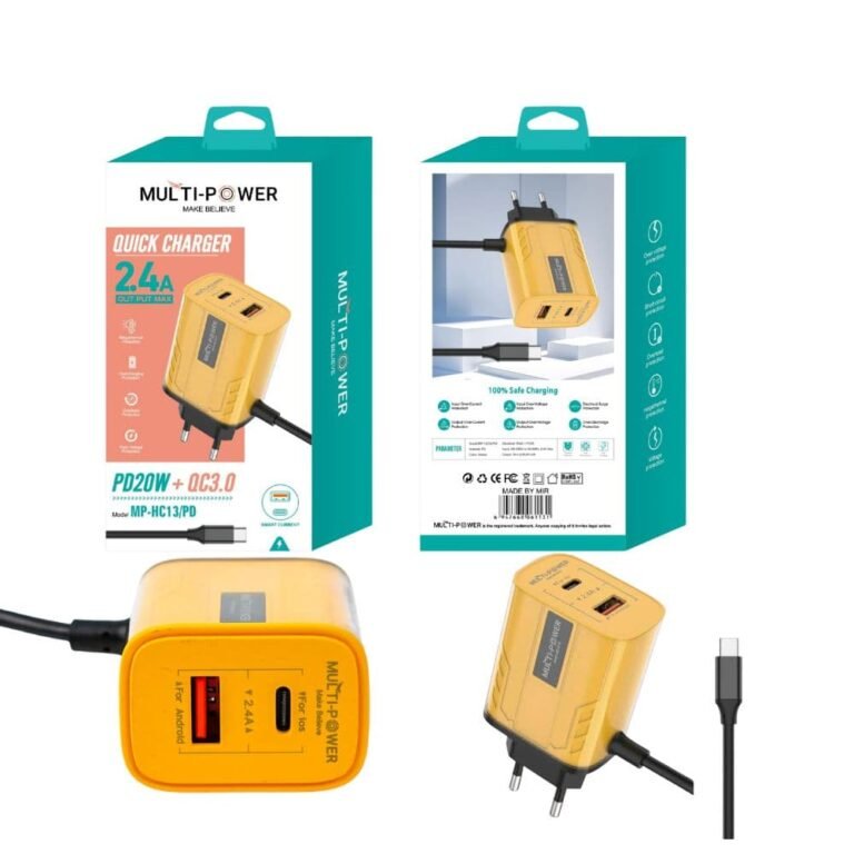 Premium Dual-Port Wall Charger - Fast & Safe۔